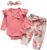 Newborn Baby Girls Clothes Outfits Infant Long Sleeve Romper Ruffle Floral Pants Headband Set