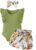 Newborn Infant Baby Girl Clothes Romper + Floral Short Pants Cute Baby Girls’ Summer Outfit Set 3pcs（0-24 Months）