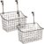 Nicunom 2 Pack Grid Storage Baskets with Hooks, Over Cabinet Door Organizer, Wire Basket Hanging Storage Organizer Steel Wire Sink Organization for Kitchen & Bathroom, Holds Shampoo, Body Wash, Bronze