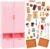 OG – Pantry Set Pretty Pantry- 51-pc Pink Kitchen Pantry Furniture Set for 18-inch Dolls