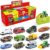 Oriate Diecast Metal Toy Car Set 12 Pack, Mini Vehicle Toy 1/64 Scale for Kids Play Cars, Twelve Theme Blind Box Edition Include Space Craft & Farm Truck, Birthday Gift for Children[Style May Vary]