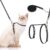 PAWCHIE Cat Harness and Leash Set – Adjustable Soft Escape Proof H-shped Kitty Vest Strap with Luminous Moon and Star Pattern for Outdoor Walking for Pet Cats