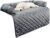 PETMAKER Furniture Protector Pet Cover for Dogs and Cats with Shredded Memory Foam Filled 3-Sided Bolster Soft Plush Fabric– 35” x 35” Gray