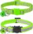 PXY Reflective Cat Collars Breakaway with Bell, 2 Pack (Green)