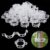 PYJLBX 100 PCS Tomato Clips, Plant Clips for Climbing Plants, Plant Support Clips Garden Clips Stem Support Trellis Clips, for Tomatoes Vines Flower Vegetables to Grow Upright and Healthier (White)