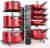 Pan Organizer Rack for Cabinet, Pot Rack with 3 DIY Methods, Adjustable Pots and Pans Organizer Under Cabinet with 8 Tiers, Large & Small Pot Organizer Rack for Cabinet Kitchen Cookware Organizer