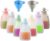 PandaEar 7 Pack Reusable Silicone Baby Food Pouches, Squeeze Pouches for Toddler Kids, BPA-Free Silicone Refillable Baby Food Storage, 5.5 oz