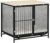 PawHut Dog Crate Furniture with Water-Resistant Cushion, Dog Crate End Table with Removable Tray, Indoor Pet Crate for Small and Medium Dogs Indoor Use