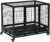 PawHut Heavy Duty Dog Crate Cage for Medium Small Dogs Cats with Two Doors, Lockable Wheels, Removable Tray, 36″ x 24″ x 29.5″