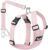 Pawaboo Dog Safety Vest Harness, Pet Car Harness Vehicle Seat Belt with Adjustable Strap and Buckle Clip, Easy Control for Driving Traveling Safety for Small Medium Dogs Cats, Large, Pink