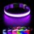 PcEoTllar Light Up Dog Collars, LED Dog Collar Rechargeable Purple Lighted Dog Collar Waterproof Dog Lights for Night Walking RGB Colorful Flashing Dog Collar for Small Medium Large Dogs-Purple-M