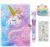 Peifun Unicorn Plush Diary with Lock and Keys, Unicorn Fuzzy Notebook Journal Birthday Gift Set For Girls&Kids Ages 6,8,10,12