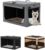 Petsfit 24inch Portable Dog Crate with Thicken Plush Mat-Foldable Design + Adjustable The Tightness of The Cloth, Dog Crates…