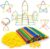 PicassoTiles 400pc Construction Toy Straw Building Set Children STEM Learning Interlocking Building Toys Creative Straw Connecting Builder Kits Early Education Kit for Kids Boys & Girls Ages 3+ PTS400