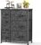 Pipishell 7 Drawer Fabric Dresser Storage Tower, Dresser Chest with Wood Top and Easy Pull Handle, Organizer Unit for Closets, Bedroom, Nursery Room, Office