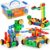 Play22 100Pc Building Blocks for Toddlers STEM Toys – Building Construction Toys for Boys and Girls Ages 3 4 5 6 7 8 9 10 – Educational Toys Set with Nice Storage Box