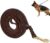 Premier Braided Leather Dog Leash 6/8/10 ft for Strong Medium Large Dogs, Leather Heavy Duty Training Leash (6FT)