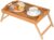 PrimeCables Bamboo in Bed Table with Foldable Legs, Breakfast Bed Tray with Handles for Food, Small Laptop