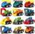 Pull Back Car, 12 Pcs Mini Truck Toy Kit Set, Funcorn Toys Play Construction Engineering Vehicle Educational Preschool for Children Boys Party Favors, Dumper Truck Excavator Kids Birthday Gift Playset