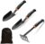 Qiccijoo Garden Tools Set,3 Piece Heavy Duty Gardening Tools Cast Aluminum with Soft Rubberized Non-Slip Handle,Gardening Hand Tool Kit Includes Hand Trowel, Hand Rake,Small Shovels and Storage Bag