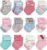 RATIVE Newborn 0-3 Months and Infant 3-12 Months Thick Terry Turn Cuff Socks for Baby Boys Girls