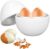 Rapid Egg Cooker for Hard Boiled, ABS Material Hard Boiled Egg Cooker 4 Eggs Capacity Egg Shape Microwave Function Egg Boiler for Hard Boiled Poached Eggs Dumplings