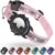 Reflective AirTag Cat Collar, FEEYAR Integrated GPS Cat Collar with Apple Air Tag Holder and Bell, Safety Elastic Band Tracker Cat Collars for Girl Boy Cats, Kittens and Puppies [Pink]