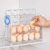 Refrigerator Egg Storage,3-Tier Clear Auto-Eject Trays Holds 30 Eggs Kitchen Countertop Refrigerator Storing