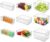 Refrigerator Organizer Bins with Lids, 9 Pack Plastic Freezer Organizer Bins for Fridge, Kitchen, Cabinets – Clear Pantry Organization and Storage Bins Fridge Organizers by GOLIYEAN