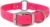 Regal Dog Products Medium Pink Waterproof Dog Collar with Heavy Duty Center Ring, Double Buckle & D Ring | Vinyl Coated, Custom Fit, Adjustable Pet Collars | Other Sizes for Puppy Small & Large Dogs