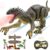 Remote Control Dinosaur T Rex Toys for Boys Electronic RC Spray Raptor Toy 2.4Ghz LED Lightup Walking Roaring Tyrannosaurus Rex Jurassic Dino Rechargeable Birthday Gift for Kids Girls 3 5 Years Old+ …