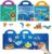 Reusable Sticker Book for Learning, 3 Sets Animals Ocean Vehicles Theme Activity Sticker Books for Kids 2-4 Girls Boys Educational Toys Learning Sticker Books for Toddlers Birthday Gifts