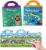 Reusable Sticker Books for Kids Age 2-4, Activity Books Toys for 2-4 Year Old Boys Girls, Travel Toys for Toddler 2 3 4 5 Year Old Girls Boys,Vehicles+Animals