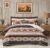 Rustic Southwestern Quilt Set Western Aztec Native American Tribal Navajo Bedspread Quilt Set 3 Piece Beige Taupe Brown Blue Bedding Comforter Sets, Queen Size (90″ x 96″, 1 Quilt + 2 Pillow Shams)