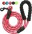 SK DEPOT 5ft Stronge Heavy Duty Dog Leash with Comfortable Padded Handle Reflective Rope Attaches to Pet Collar with Durable Metal Clasp Chew Resistant Paracord for Medium and Large Dogs (Pink)