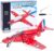 STEM Assembled Model Plane Kit Building Toy, 201 Pieces STEM Projects Airplane Building Kits for Kids Age 8 and Up, STEM Educational Model Kit Gifts for Teenage Boys & Girls 8,9,10,10+