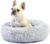 STVICTORY Dog Bed Cat Bed, Calming Dog Bed for Small Medium Large Pet, Plush Donut for Indoor Cat Clearance, Puppy Furniture Anti Anxiety, Self Warming and Washable (Light Grey, Medium 23”×23”)