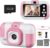 SUZIYO Kids Camera, Children Digital Selfie Video Camcorder 1080P Dual Lens 2.4 Inch HD, Birthday Christmas Electronic Gifts Toys for Age 3-9 Years Old Toddlers Girls & Boys (with 32G TF Card,Pink)