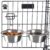 Set of 2 Stainless-Steel Dog Bowls – Cage, Kennel, and Crate Hanging Pet Bowls for Food and Water – 20oz Each and Dishwasher Safe by PETMAKER