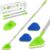 Shower Cleaning Brush 3 in 1 Tub Tile Scrubber Brush with Long Handle, Wjiang 45.7″ Floor Scrubber Shower Scrubber for Cleaning with 1 Stiff Bristle and 3 Sponge Brushes, Bathroom Cleaning Supplies