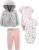 Simple Joys by Carter’s Baby Girls’ 4-Piece Fleece Jacket, Pant, and Bodysuit Set