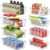 SimpleHouseware Freezer Storage Organizer, Set of 8 (4 Medium, 4 Large)