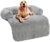 Soft Plush Dog Mat Sofa – OKSTENCK Calming Dog Bed Ultra Soft Fur Pet Beds Soft Washable Pad Blanket Cushion Furniture Cover Protector Pet Bed for Dogs and Cats,Small, Light Grey