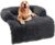 Soft Plush Dog Mat Sofa – OKSTENCK Calming Dog Bed Ultra Soft Fur Pet Beds Soft Washable Pad Blanket Cushion Furniture Cover Protector Pet Bed for Dogs and Cats, Large, Dark Grey