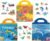 Sticker Toys for 2 3 4 5 Year Old Girls Boys Gifts, Vehicles Dinosaur Ocean Animals Sticker Book, Sticker Activity Books for Kids Age 2-4, Reusable Stickers Learning Toy Travel Toys for Toddlers