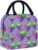 Sweet Fresh Grapes Pattern Purple meal kit reusable lunch box refrigerated insulated lunch box office school picnic insulation