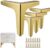 Table Legs Autuwintor Furniture Legs 4″ Gold Modern Style Triangle Couch Legs Replacement Furniture Feet for Sofa Coffee Table Cabinet Chair with Screws Pack of 4