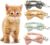 Taicols 4-Piece Cat Collar with Bell and Detachable Bow, Adjustable for Safe and Quick Release, Suitable for All Household Cats, Small Cats, and Small Dogs to Quickly Release Cat Collars.