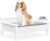 TailZzz Winston Wooden Dog Bed with Mattress | Small to Medium Elevated Pet Bed | Greenguard Gold Certified | Dog Beds & Furniture , White