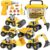 Take Apart Truck Car Toys with Electric Drill – DIY Construction Vehicles Excavator Toy Set with Storage Box Building STEM Toy Gifts for Kids Boys Girls Age 3 4 5